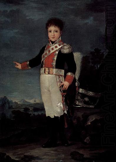Portrat des Don Sebastian Gabriel de Borbon y Braganza, Francisco de Goya